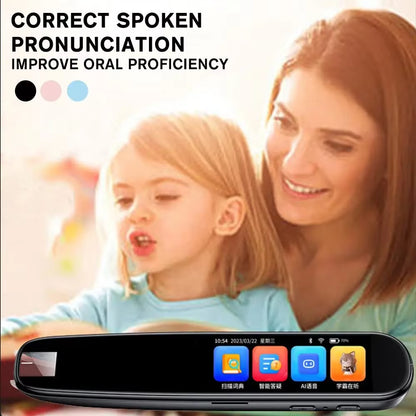 Smart AI Scan Reader: Portable Voice Translator and Scanner Pen with Wi-Fi for 112 Languages, Designed for Dyslexia and Autism Support
