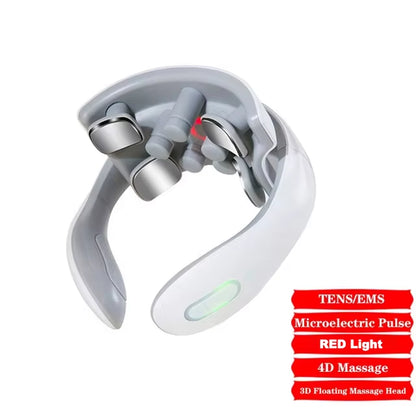 Smart Neck Massage Instrument Portable Shoulder Neck Massage Cervical Vertebra Health Care Vibrator Red Light Massage