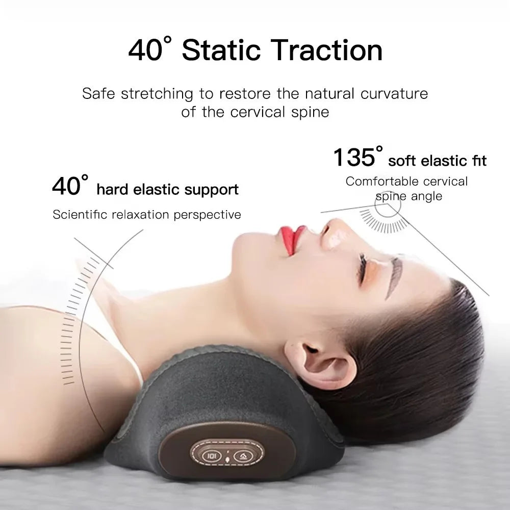 Neck Massage Pillow Heating Vibration Neck Massage Protect Cervical Spine Help Solve Sleep Problems
