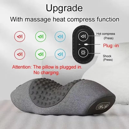 Neck Massage Pillow Heating Vibration Neck Massage Protect Cervical Spine Help Solve Sleep Problems