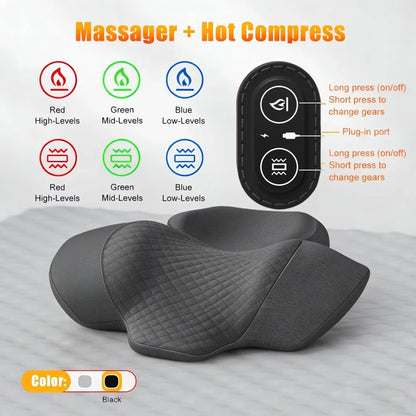 Neck Massage Pillow Heating Vibration Neck Massage Protect Cervical Spine Help Solve Sleep Problems