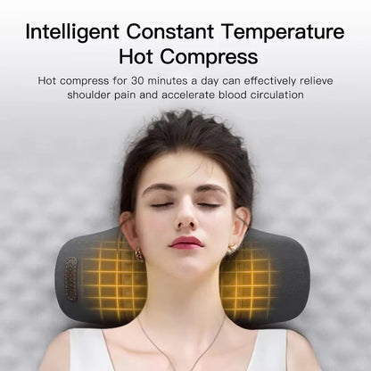 Neck Massage Pillow Heating Vibration Neck Massage Protect Cervical Spine Help Solve Sleep Problems